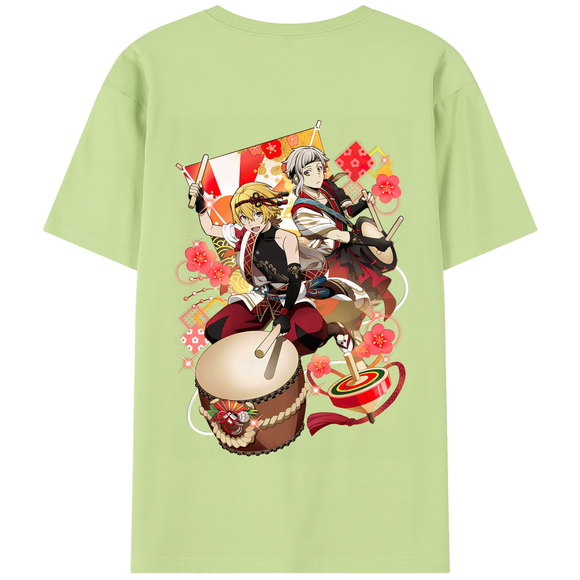 （画像用） 文豪ストレイドッグス Bungo Stray Dogs 綿100％半袖Tシャツ（背面プリント）
